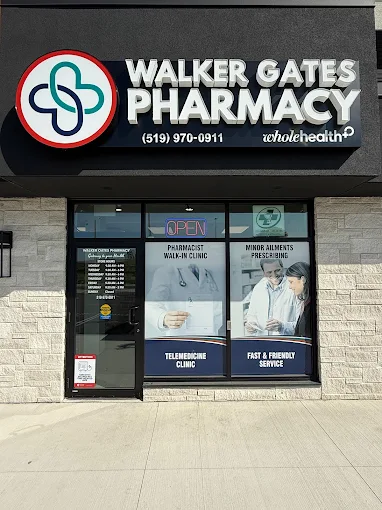 Warm interior of Walker Gates Pharmacy consultation area